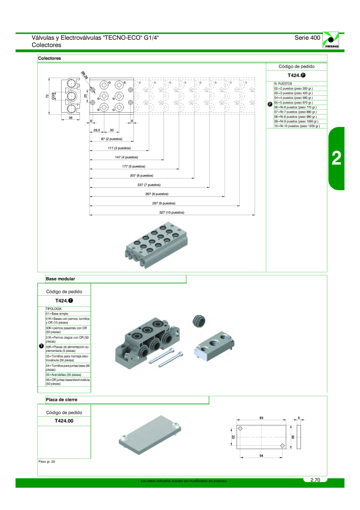 Pneumax - Catálogo Principal NO.: 21221 - Page 269