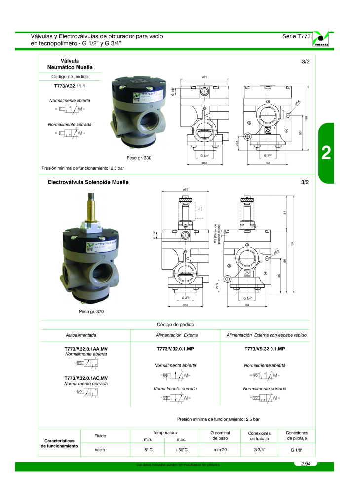 Pneumax - Catálogo Principal Nº: 21221 - Página 293