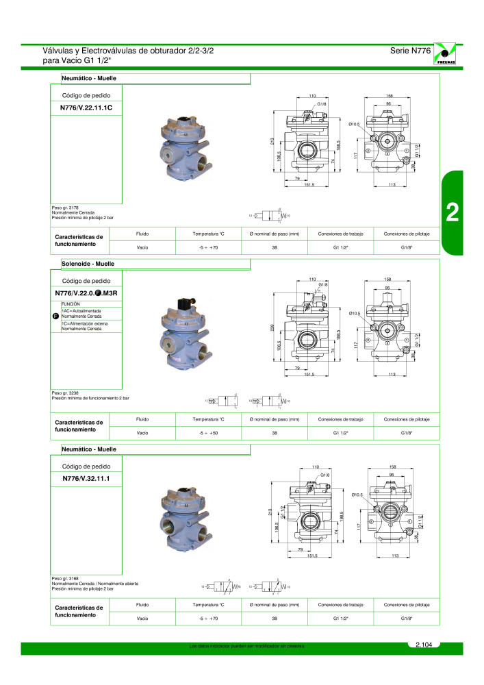 Pneumax - Catálogo Principal NR.: 21221 - Seite 303