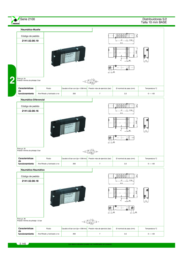 Pneumax - Catálogo Principal Nb. : 21221 - Page 344