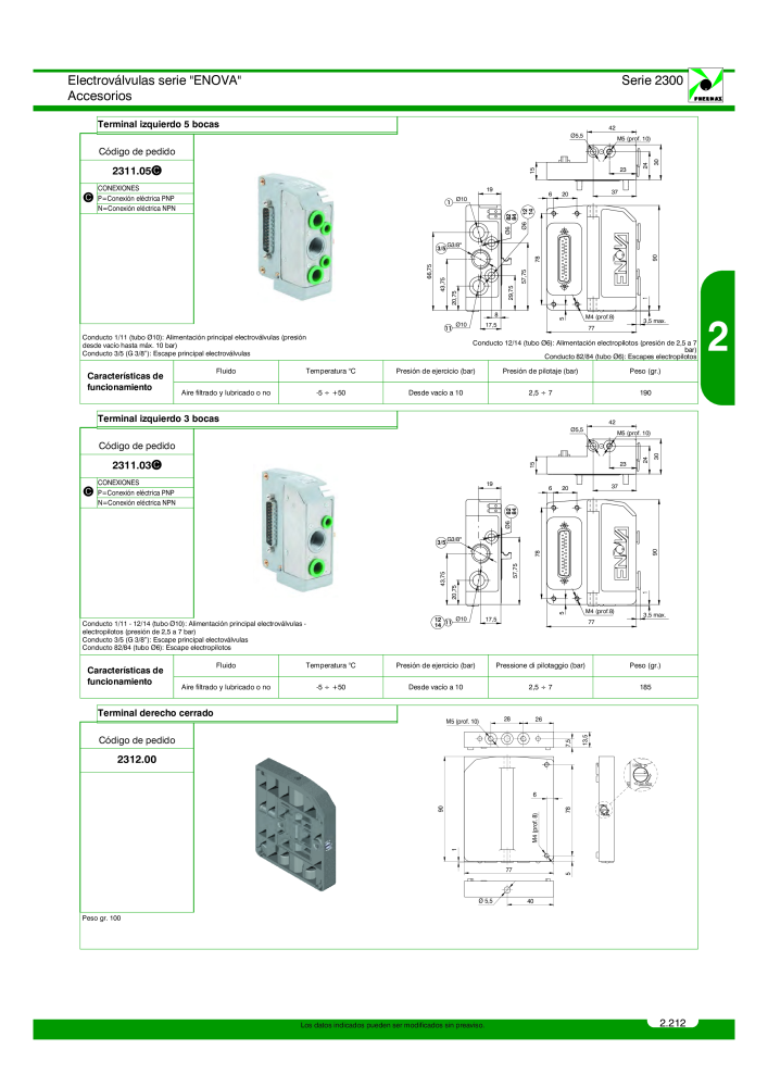 Pneumax - Catálogo Principal NO.: 21221 - Page 411