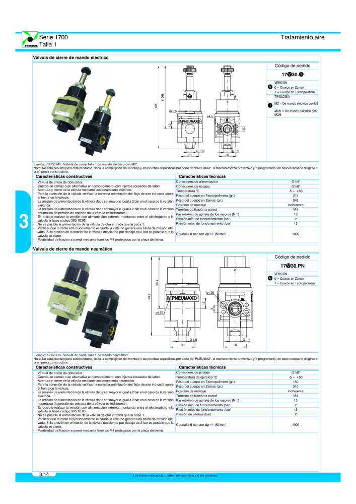 Pneumax - Catálogo Principal Nº: 21221 - Página 524