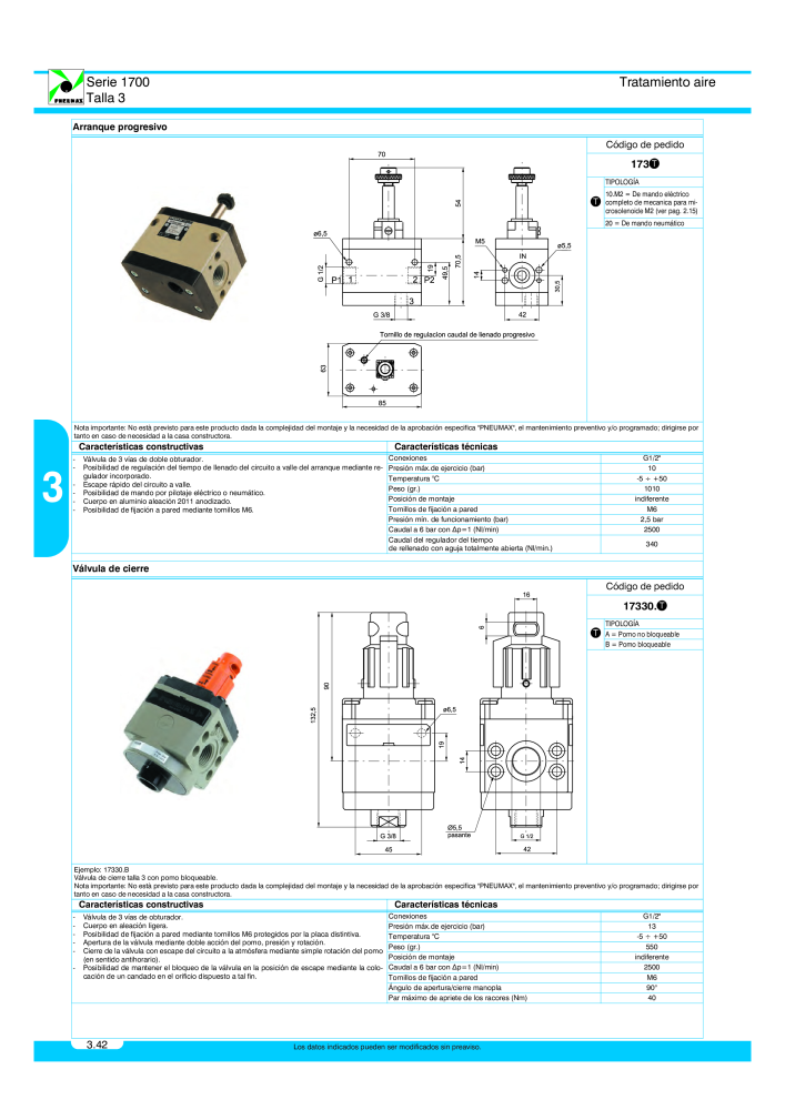 Pneumax - Catálogo Principal Nº: 21221 - Página 552