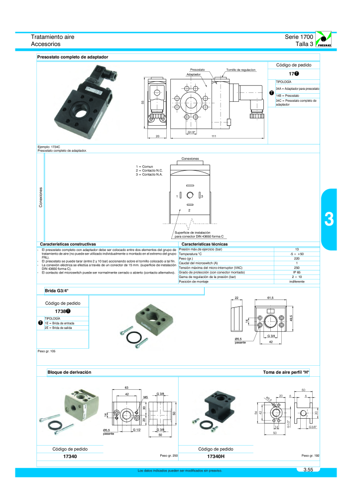 Pneumax - Catálogo Principal Nº: 21221 - Página 565