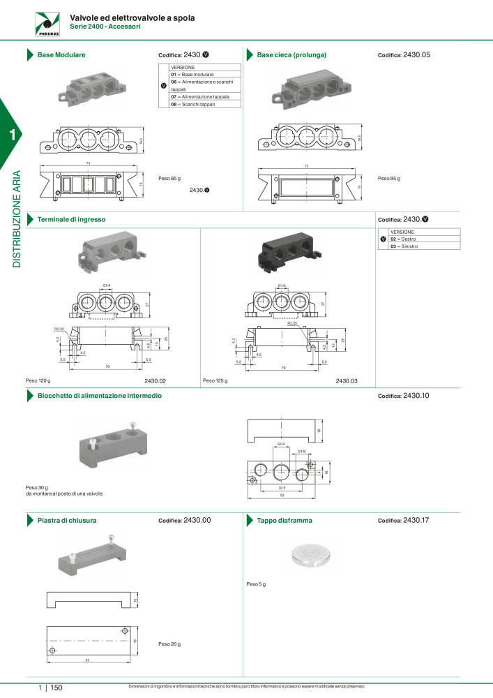 Pneumax - Catalogo Principale NO.: 21222 - Page 170