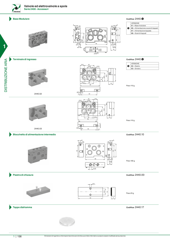 Pneumax - Catalogo Principale Nº: 21222 - Página 176