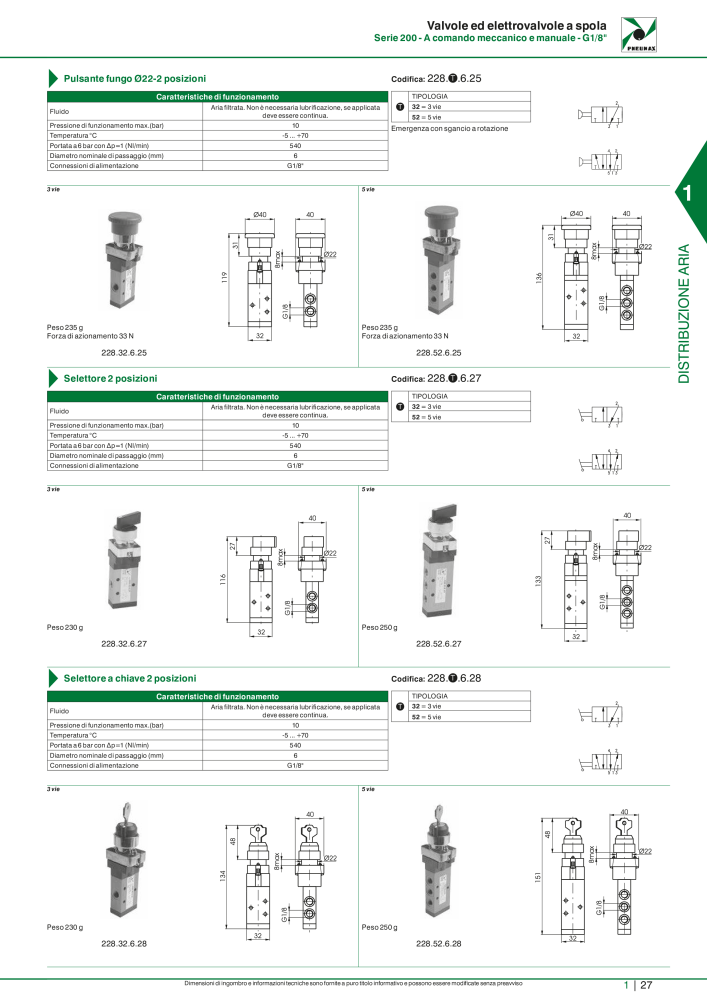 Pneumax - Catalogo Principale NO.: 21222 - Page 47