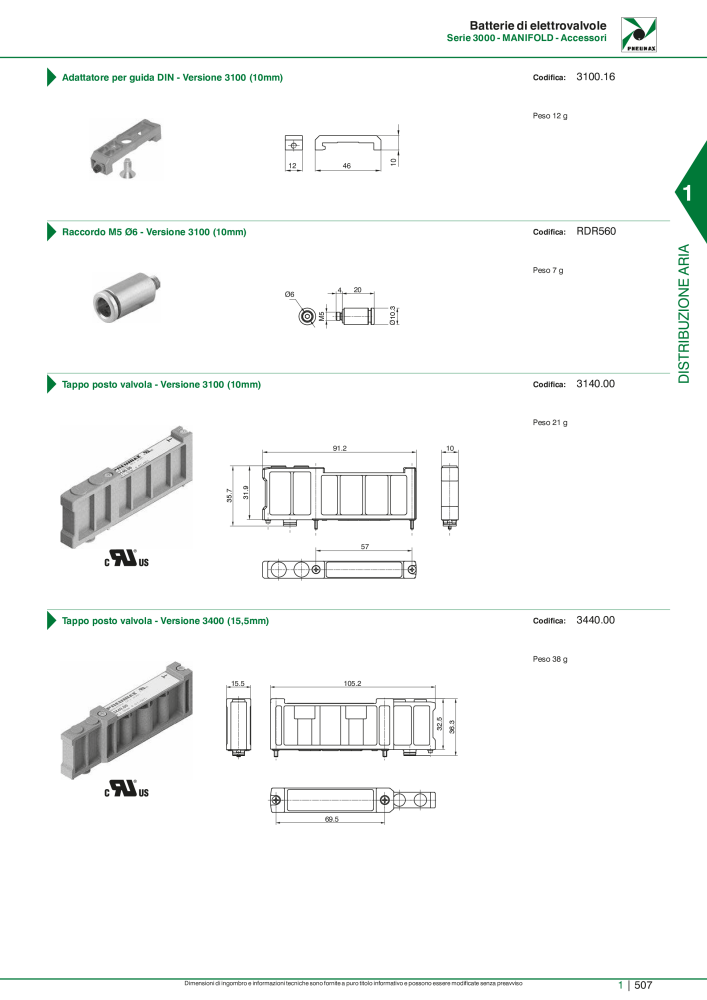 Pneumax - Catalogo Principale NR.: 21222 - Seite 527