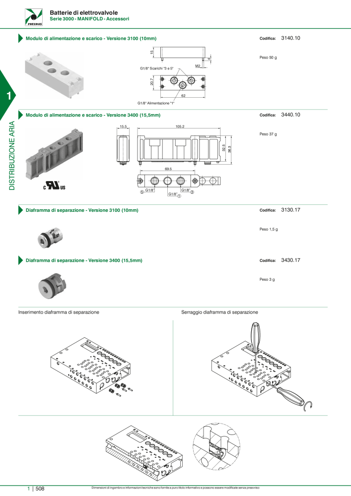 Pneumax - Catalogo Principale NO.: 21222 - Page 528