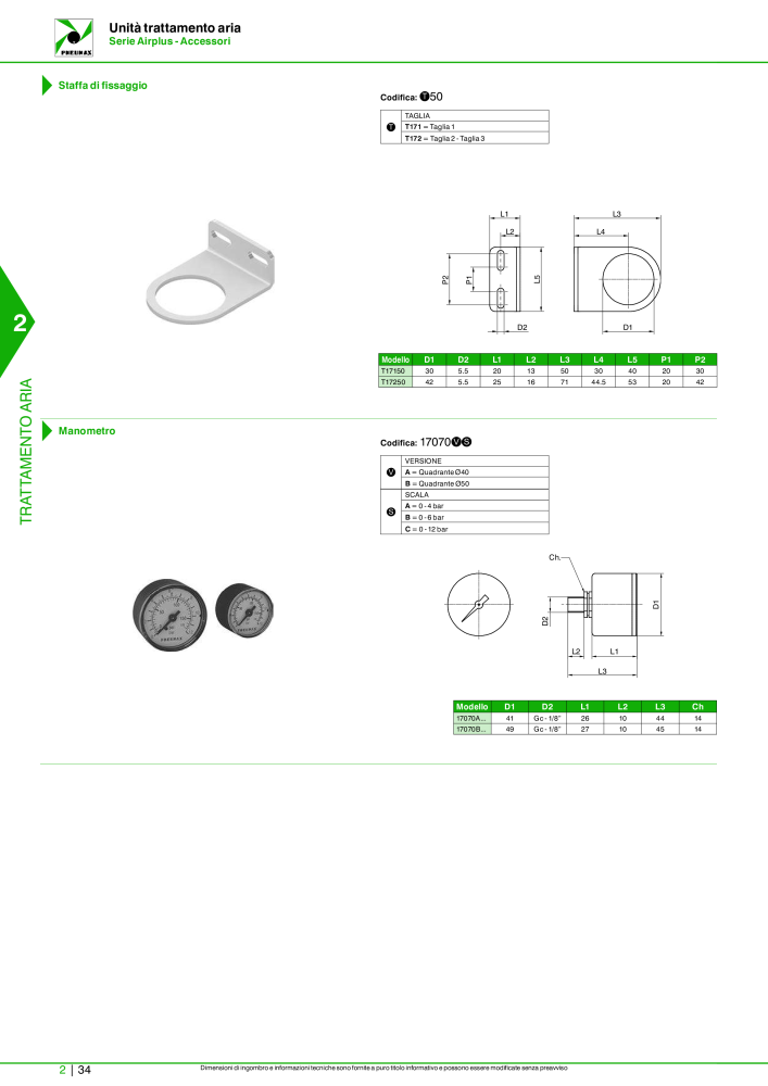 Pneumax - Catalogo Principale Nº: 21222 - Página 584