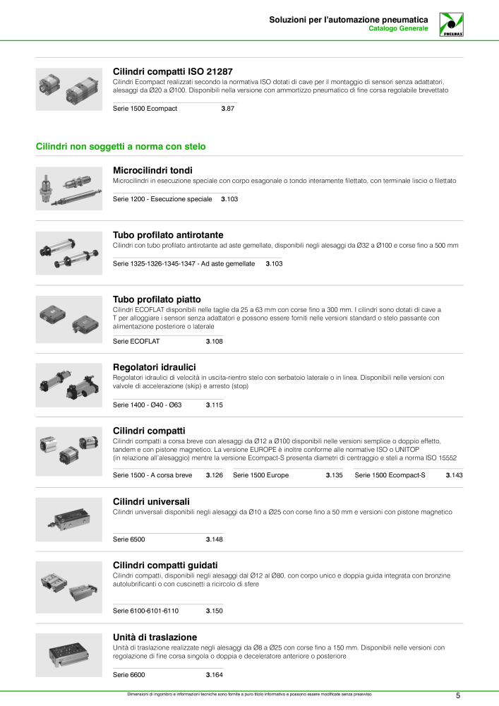 Pneumax - Catalogo Principale Nº: 21222 - Página 7