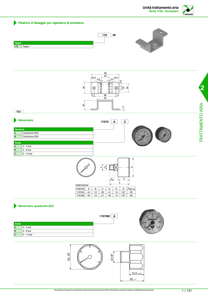 Pneumax - Catalogo Principale NO.: 21222 - Page 701