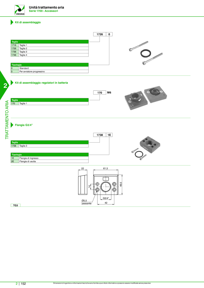 Pneumax - Catalogo Principale NO.: 21222 - Page 702