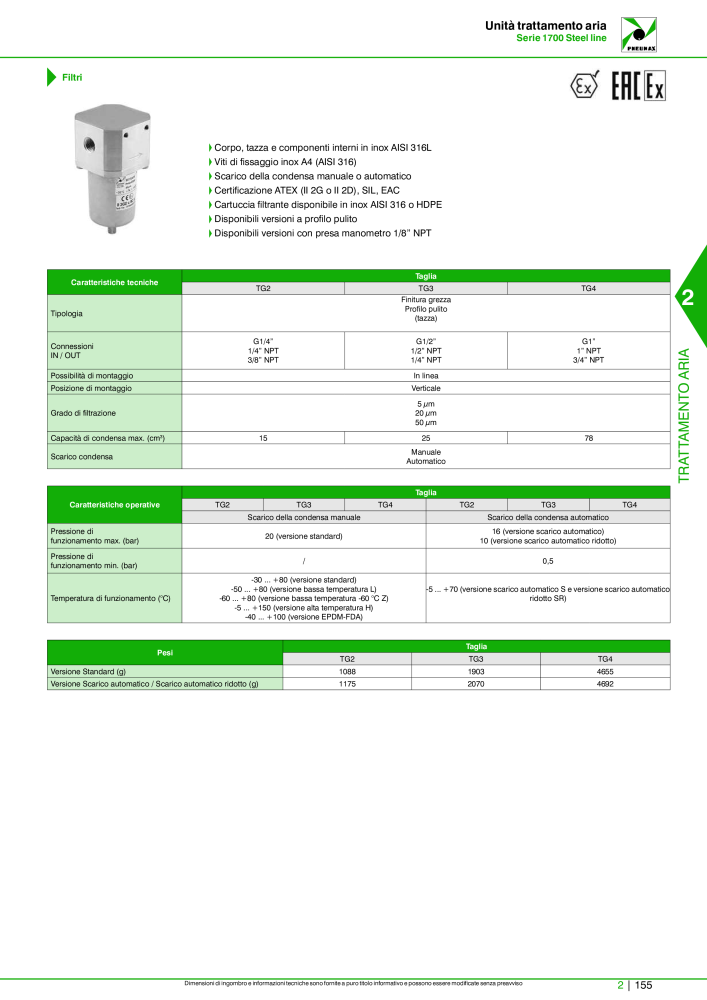 Pneumax - Catalogo Principale Nº: 21222 - Página 705