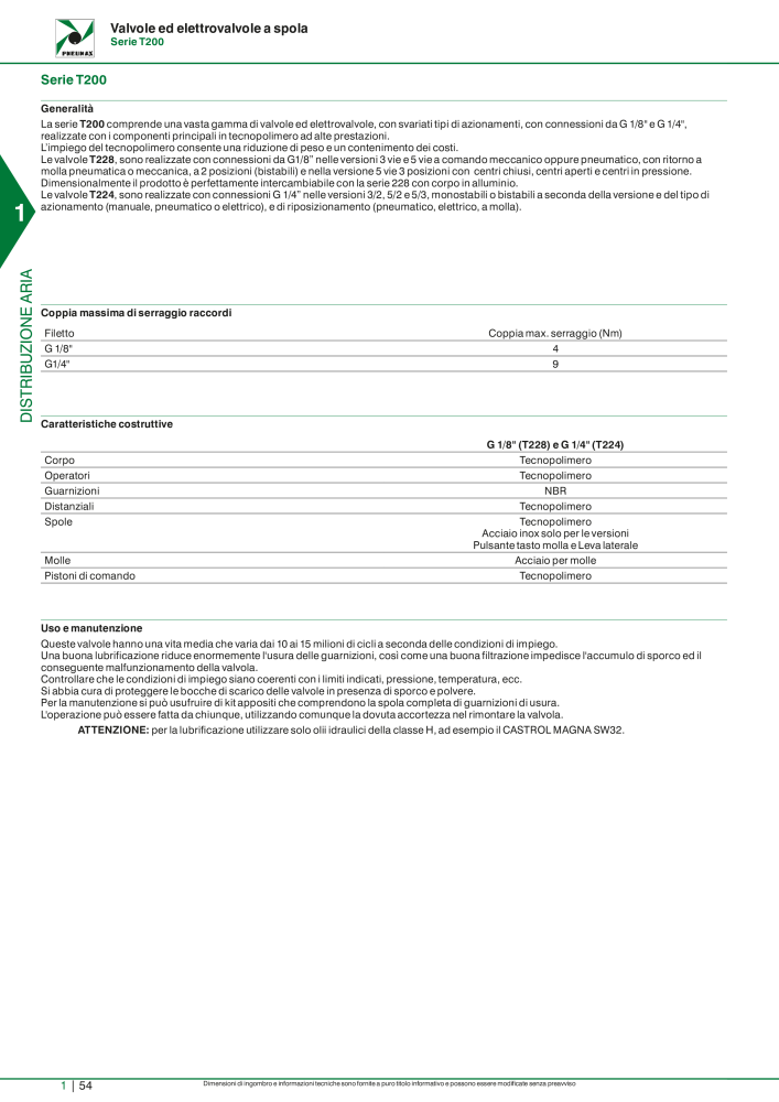 Pneumax - Catalogo Principale NO.: 21222 - Page 74