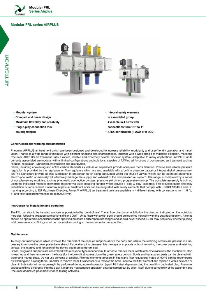 Pneumax - Compressed air treatment Č. 21228 - Strana 8