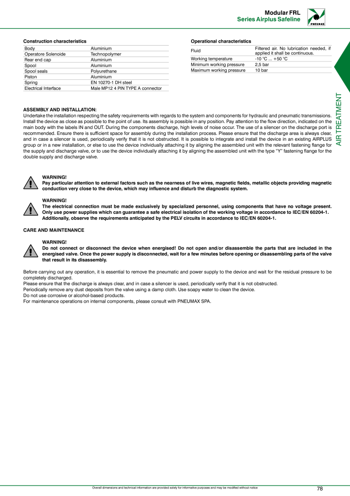 Pneumax - Compressed air treatment NO.: 21228 - Page 81