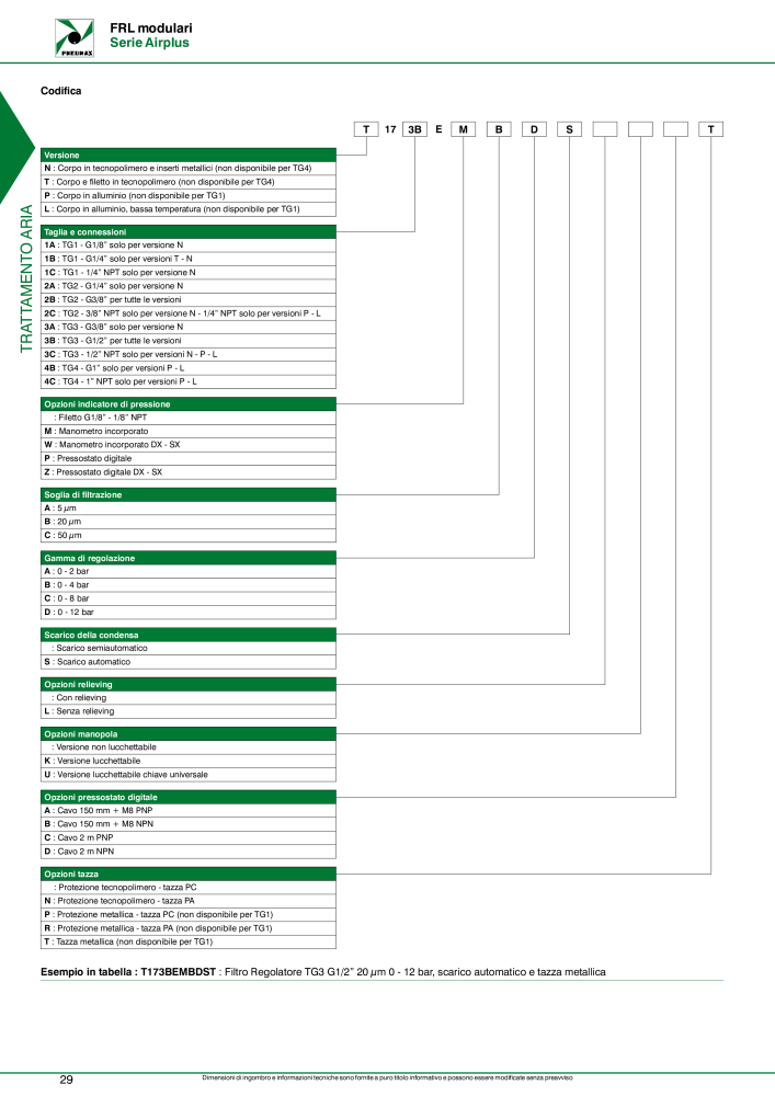 Pneumax - Trattamento dell'aria compressa n.: 21229 - Pagina 32