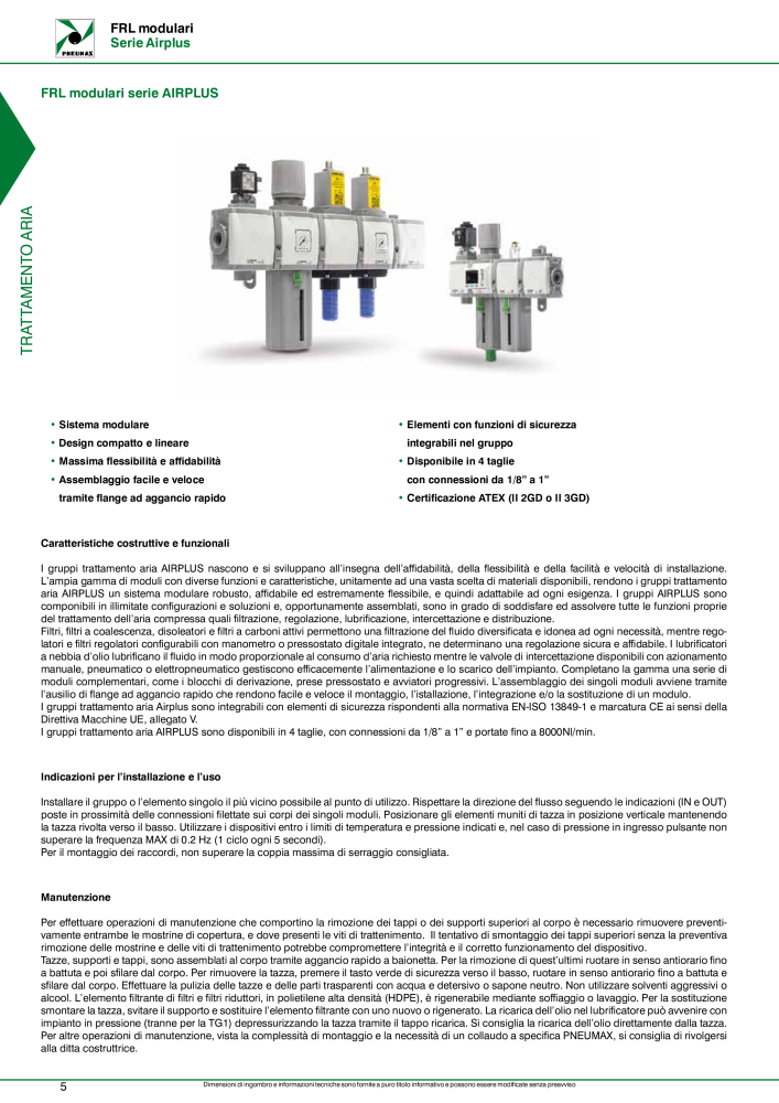 Pneumax - Trattamento dell'aria compressa NO.: 21229 - Page 8