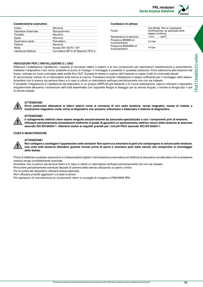 Pneumax - Trattamento dell'aria compressa Nº: 21229 - Página 81