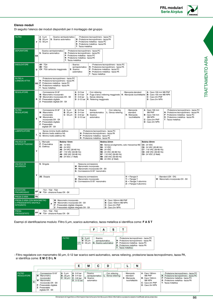 Pneumax - Trattamento dell'aria compressa NO.: 21229 - Page 89