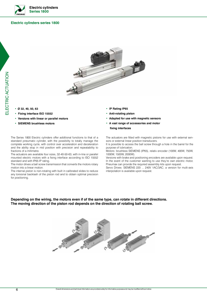 Pneumax - Electric drives NO.: 21234 - Page 8