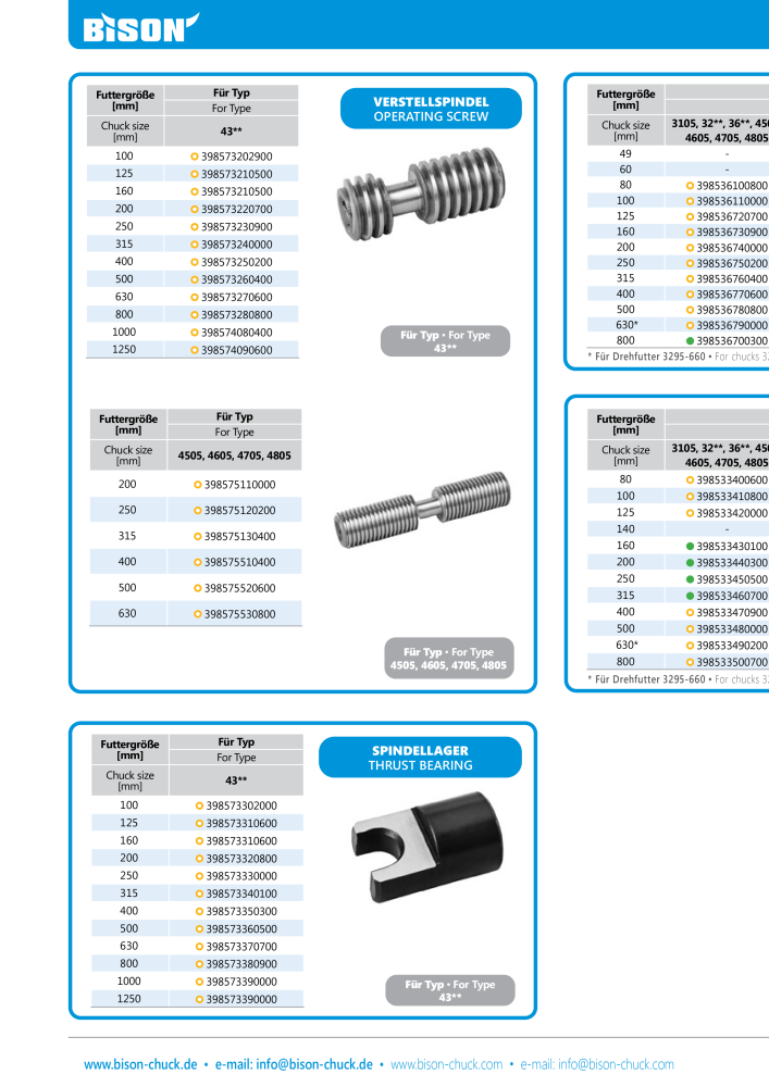 BISON Main Catalog Clamping Technology Nº: 21284 - Página 158