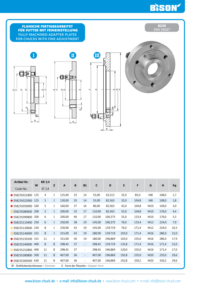 BISON Main Catalog Clamping Technology Nb. : 21284 - Page 245