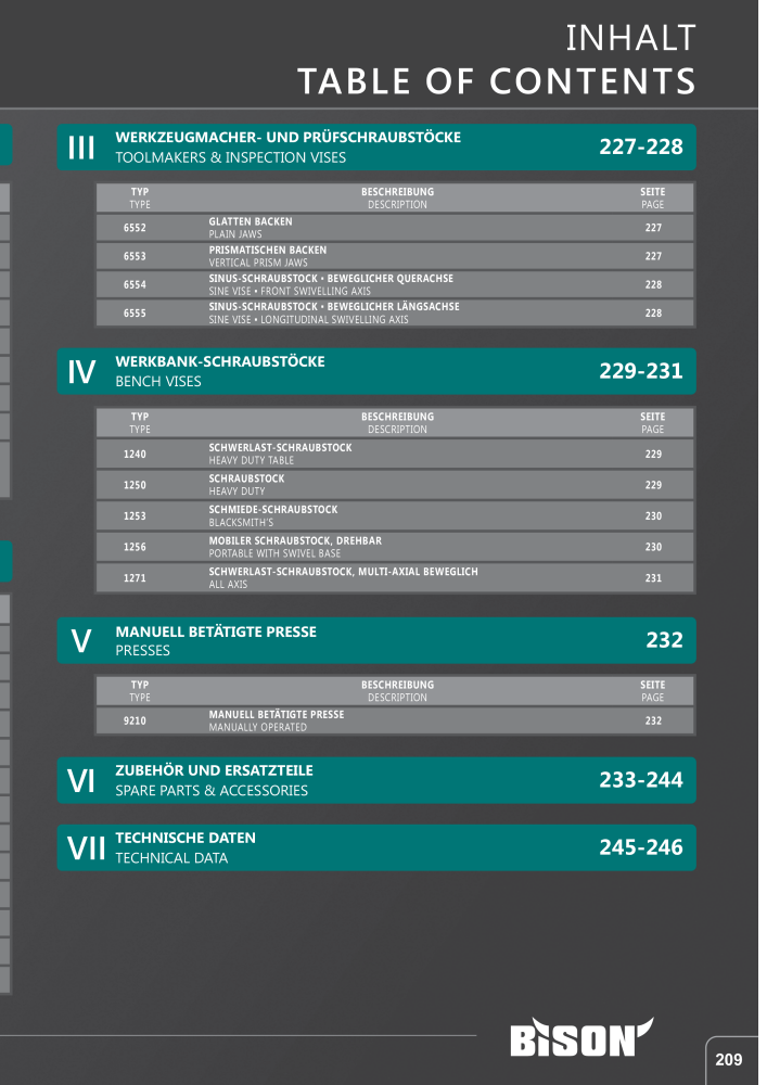 BISON Main Catalog Clamping Technology NO.: 21284 - Page 407