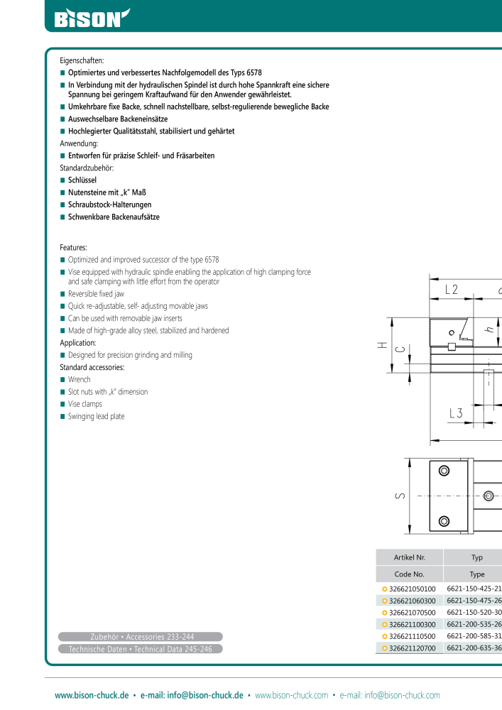 BISON Main Catalog Clamping Technology n.: 21284 - Pagina 410