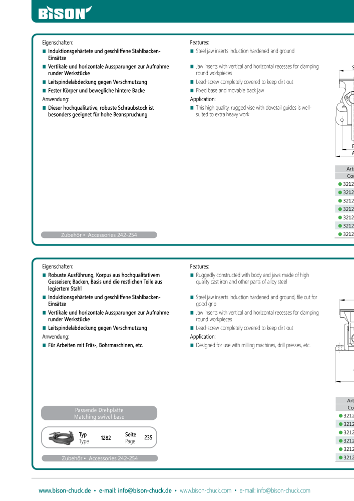 BISON Main Catalog Clamping Technology NO.: 21284 - Page 446