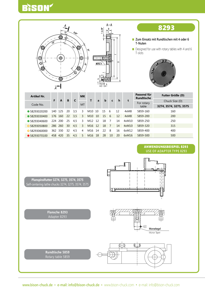 BISON Main Catalog Clamping Technology Nº: 21284 - Página 506