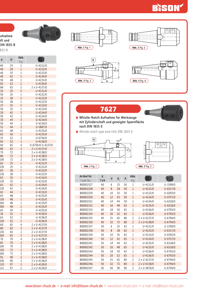 BISON Main Catalog Clamping Technology Nº: 21284 - Página 613