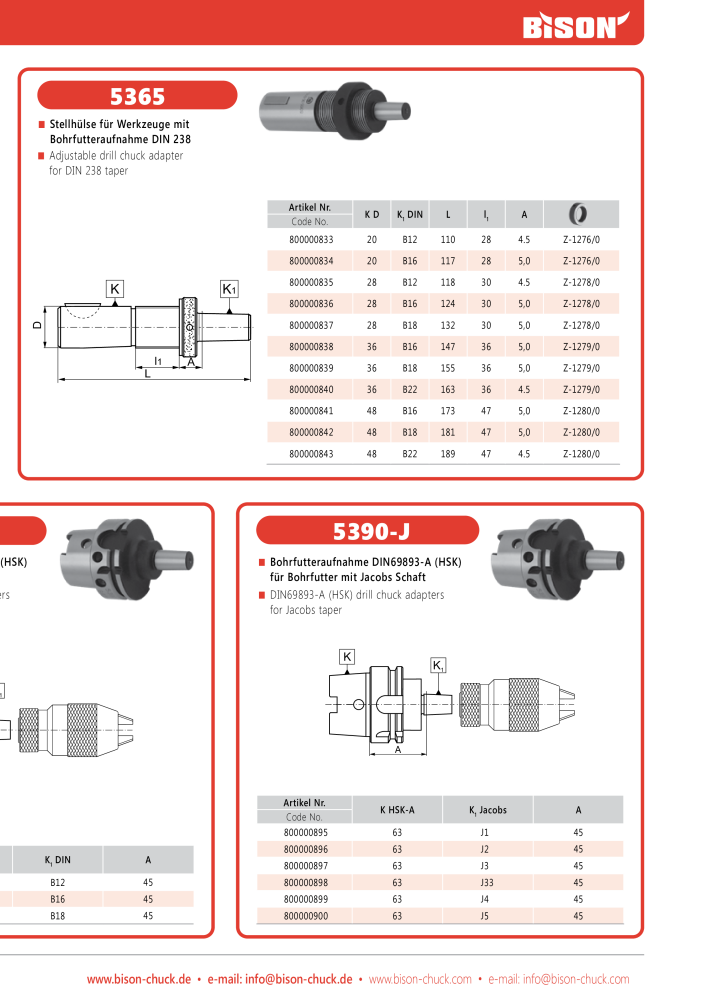 BISON Main Catalog Clamping Technology Nb. : 21284 - Page 657