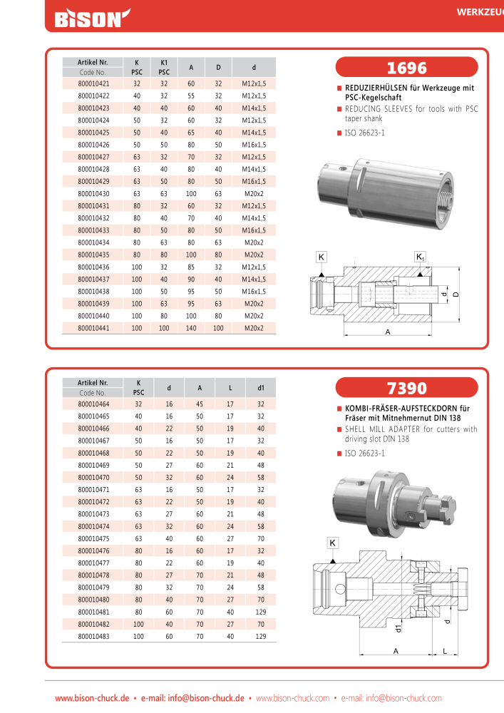 BISON Main Catalog Clamping Technology NR.: 21284 - Strona 674