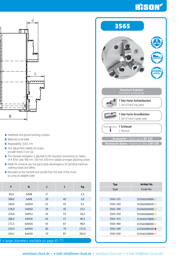 BISON Main Catalog Clamping Technology NO.: 21284 - Page 85