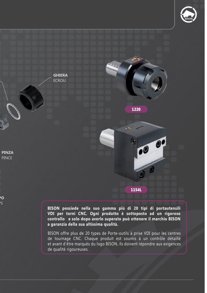 BISON Tecnologia di serraggio del catalogo principale Nb. : 21286 - Page 513