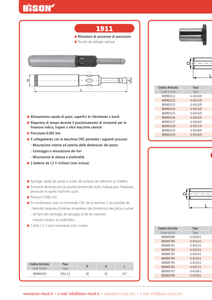 BISON Tecnologia di serraggio del catalogo principale n.: 21286 - Pagina 678