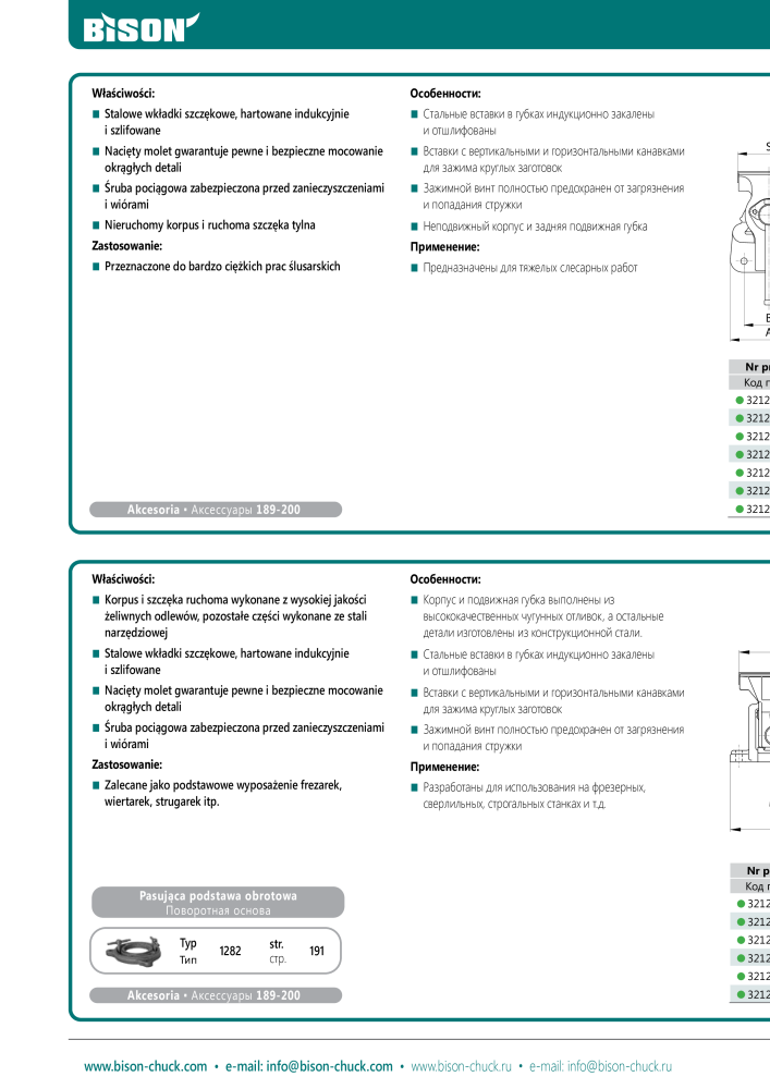 BISON Главная Каталог Зажимная техника NR.: 21288 - Strona 386