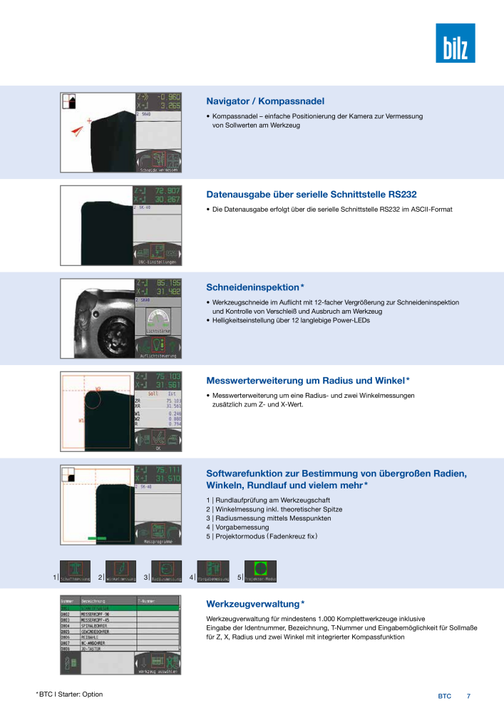 BILZ - BTC Voreinstellgeräte NR.: 21289 - Seite 7