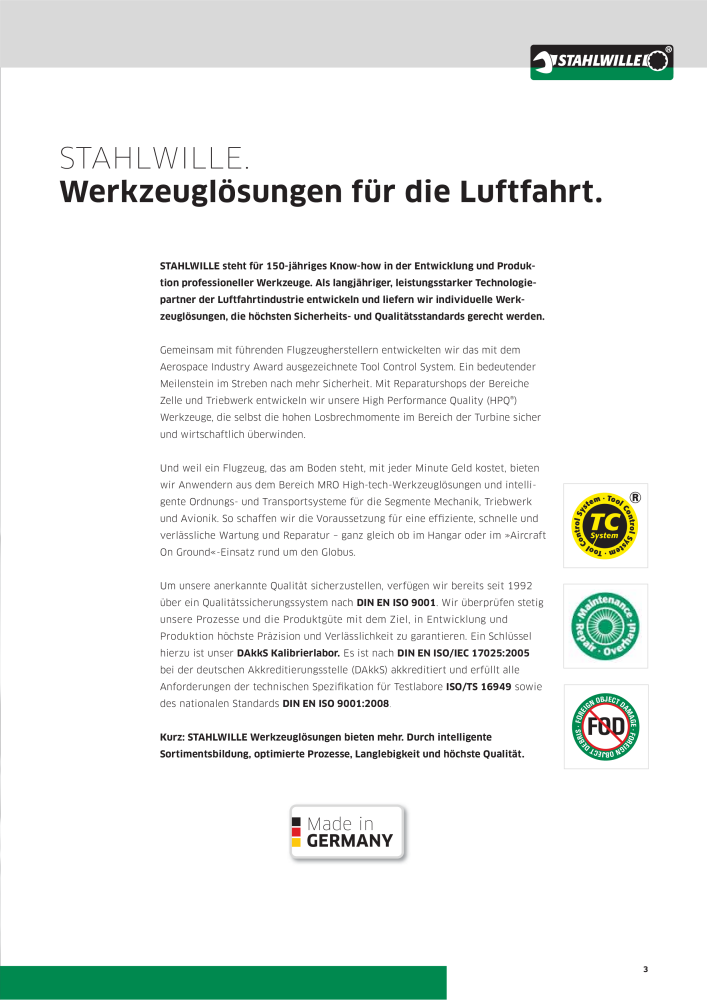 STAHLWILLE Prospekt Aerospace DE NO.: 2129 - Page 3