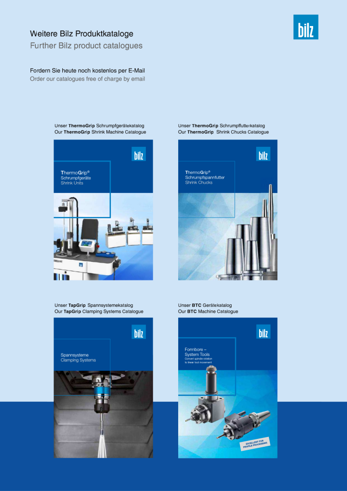 BILZ - CNC Werkzeughalter NR.: 21290 - Seite 115