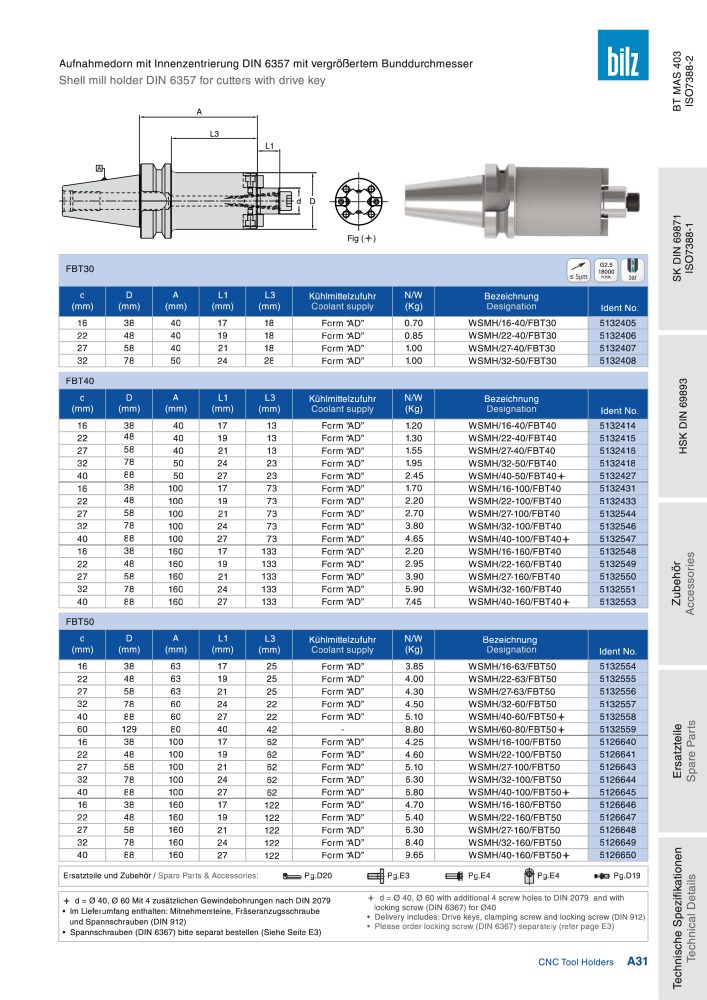 BILZ - CNC Werkzeughalter NR.: 21290 - Seite 35