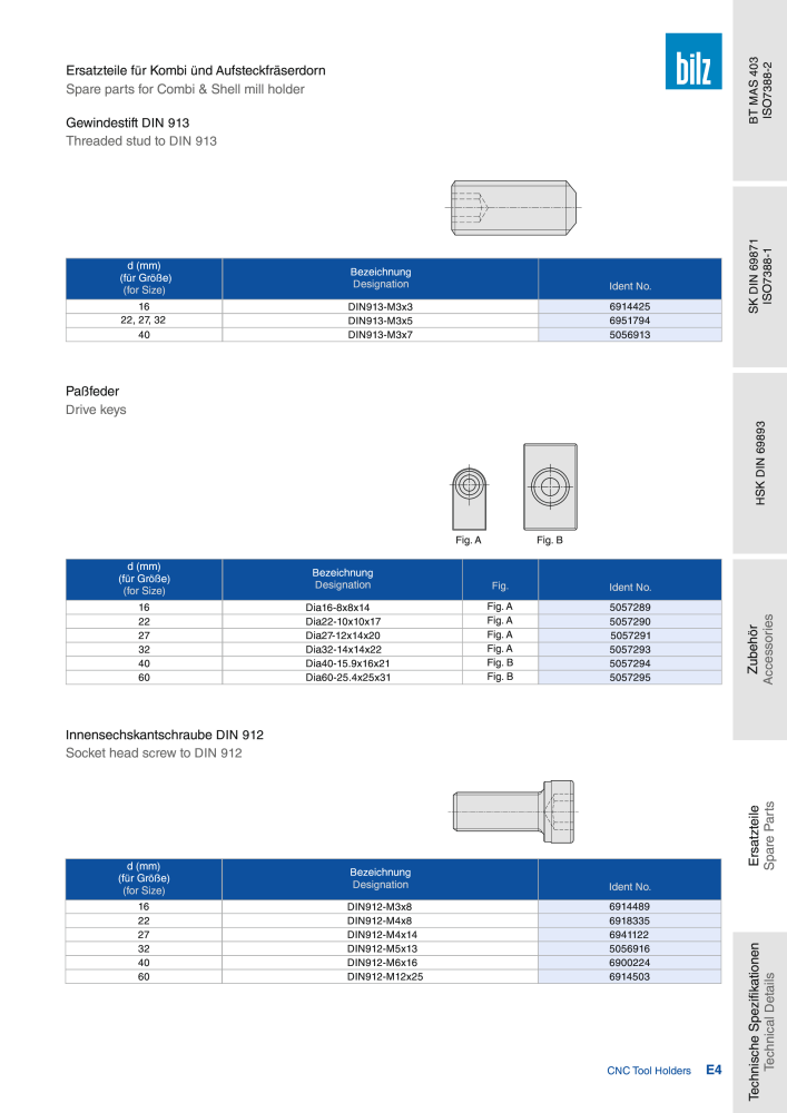 BILZ - CNC Werkzeughalter NR.: 21290 - Seite 97