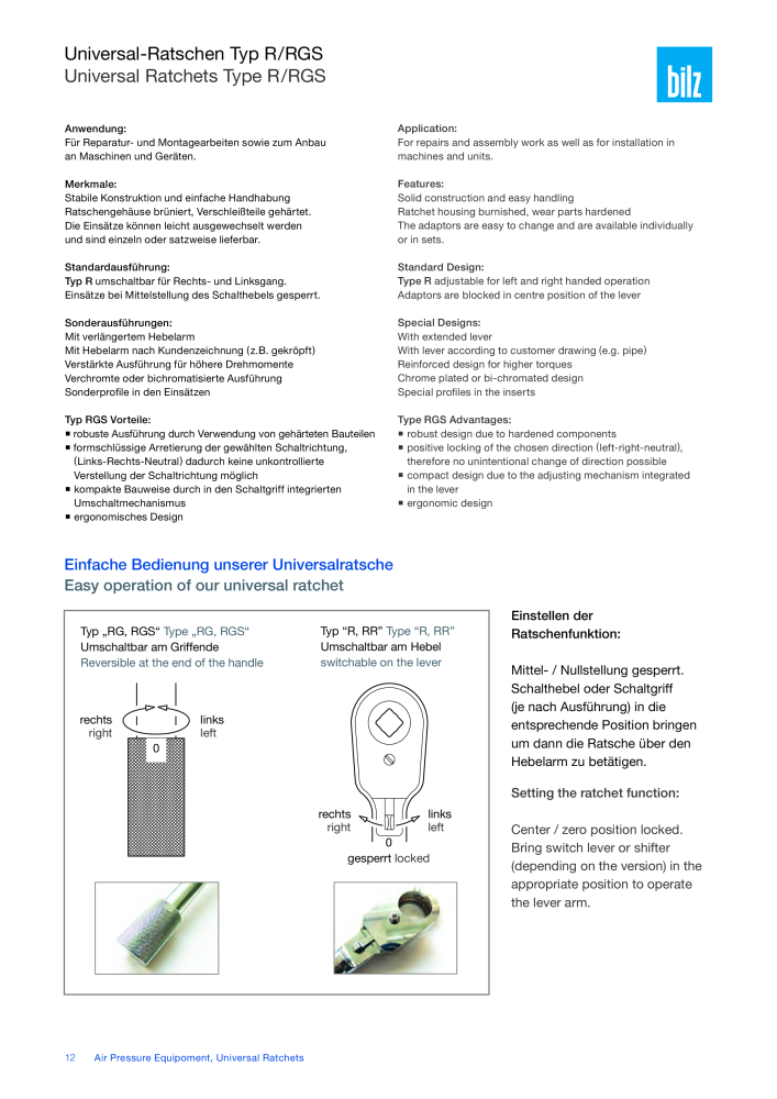 BISON - Druckluftgeräte Universalratschen NR.: 21291 - Pagina 13