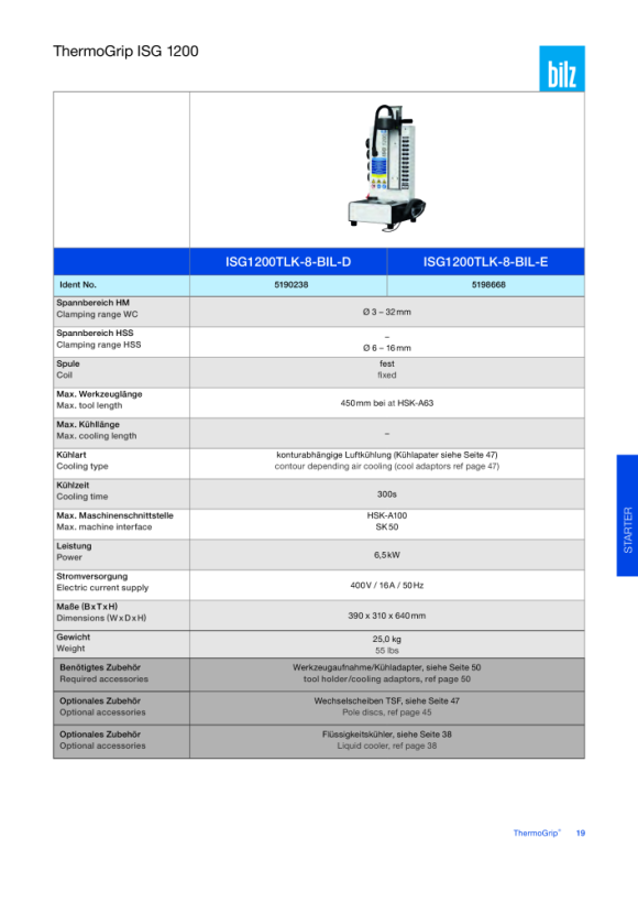 BILZ Induktions Schrumpfgerät ISG2410WK1 5110995