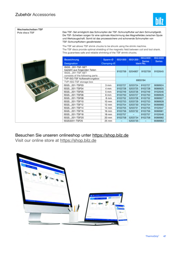 BILZ Ergänzung für TER Adapter Tischgeräte 5051118