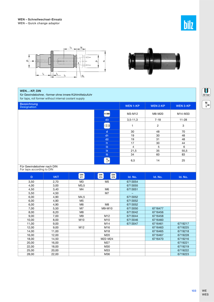 BILZ - Spannsysteme NR.: 21293 - Seite 106