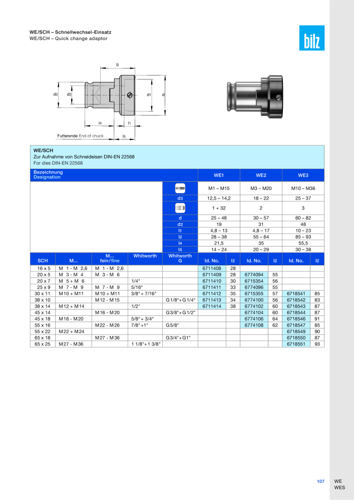 BILZ - Spannsysteme NR.: 21293 - Pagina 110