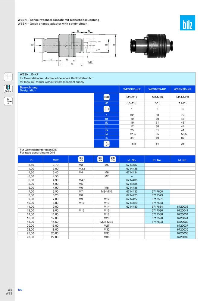 BILZ - Spannsysteme NR.: 21293 - Pagina 123